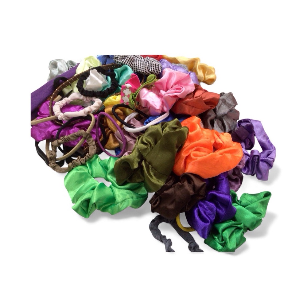 2/$15 Colorful Hair Scrunchies Set Buy 2 for $15 in a Bundle